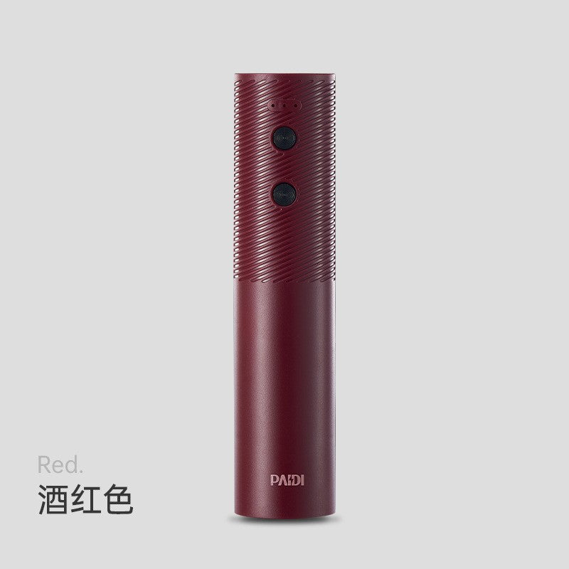 Tirbuson Electric, Flippy, Deschizator Sticle de Vin, Incarcare USB, Rosu-0