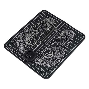 Covoras de Masaj pentru Picioare, EMS, 4 Niveluri de Intensitate, Incarcare USB, Ecran LED, Telecomanda Inclusa, Negru-0