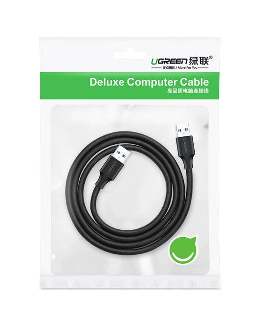 Cablu UGREEN USB 2.0 la USB 2.0 (0.5 m) – Negru