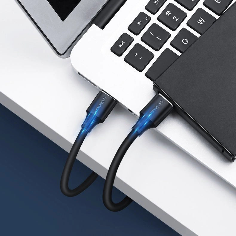 Cablu UGREEN USB 2.0 la USB 2.0 (0.5 m) – Negru