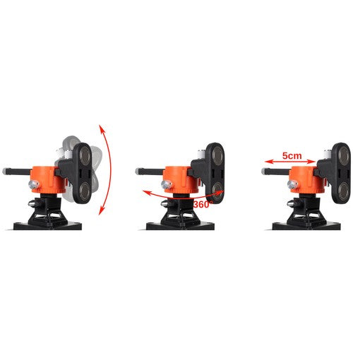 Nivel laser 4D, de precizie milimetrica cu 16 linii de măsurare, 360 de grade, suport pentru montare pe perete, reîncărcabil, cu funcție de autonivelare, protecție IP54.