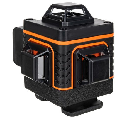 Nivel laser 4D, de precizie milimetrica cu 16 linii de măsurare, 360 de grade, suport pentru montare pe perete, reîncărcabil, cu funcție de autonivelare, protecție IP54.