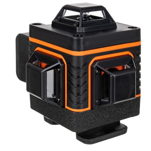 Nivel laser 4D, de precizie milimetrica cu 16 linii de măsurare, 360 de grade, suport pentru montare pe perete, reîncărcabil, cu funcție de autonivelare, protecție IP54.