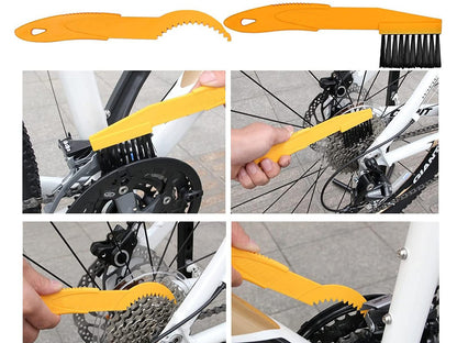 Set 7 în 1 pentru Curățare și Întreținere Bicicletă – Perii pentru Lanț, Anvelope și Alte Componente
