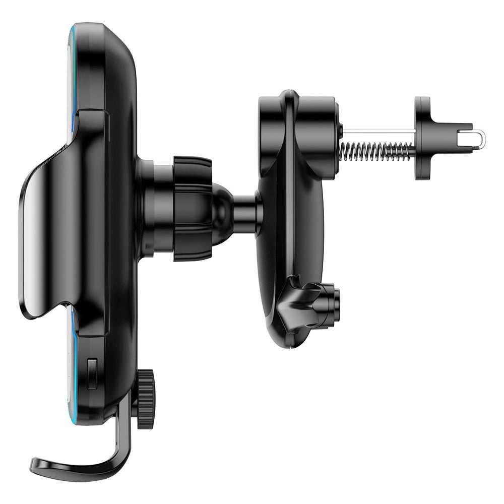 Suport auto electric Baseus cu încărcare wireless Qi 15W – Negru