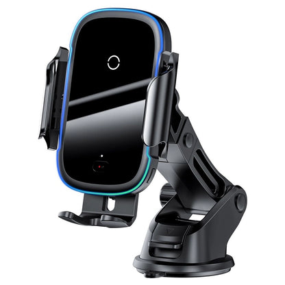 Suport auto electric Baseus cu încărcare wireless Qi 15W – Negru