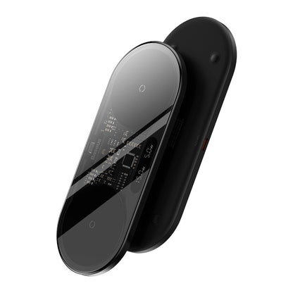 Încărcător Wireless Dual Baseus Digital LED Display 20W – Negru