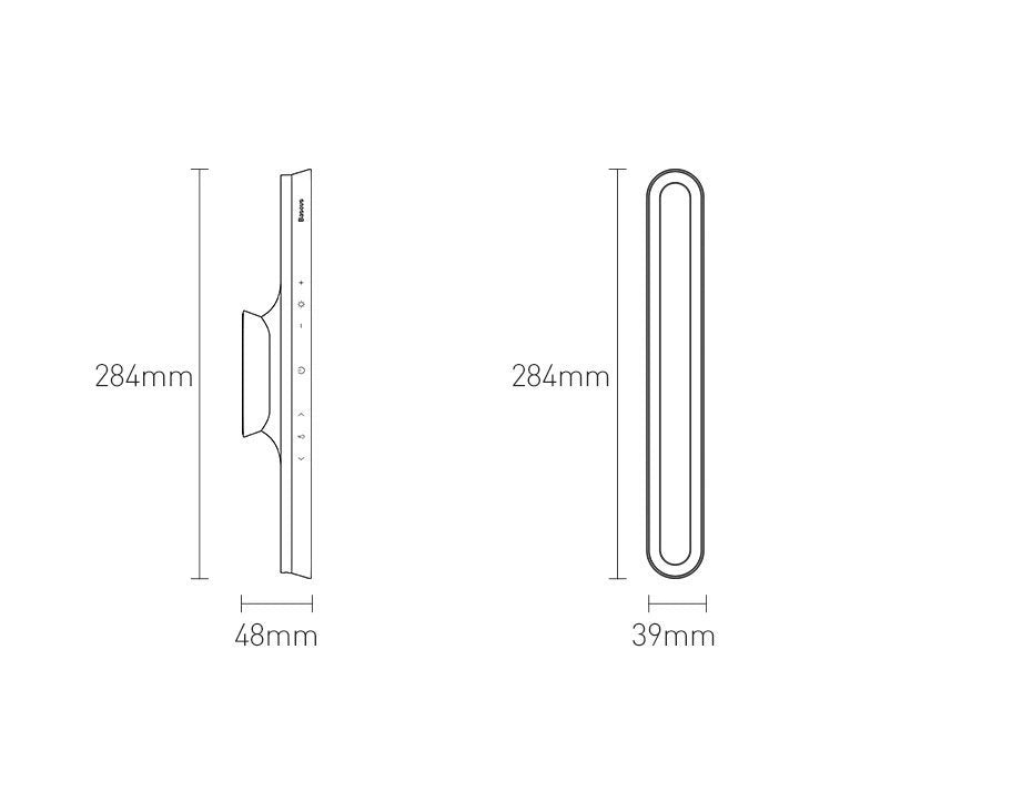Lampă LED magnetică Baseus DGXC-02 pentru noptieră / bucătărie / cameră – Alb