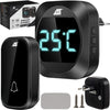 Sonerie Wireless Impermeabilă cu Afisaj LCD si Senzor de Temperatură