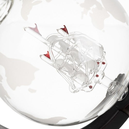 Set Cadou Decantor Glob cu Două Pahare Deluxe pentru Whiskey