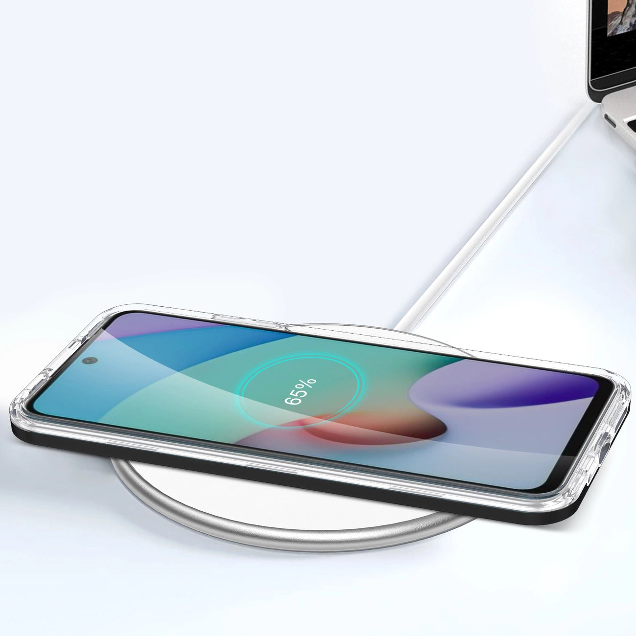 Husă 3în1 transparentă cu ramă neagră pentru Xiaomi Redmi 10