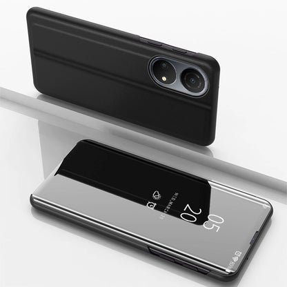 Husă Clear View tip carte pentru Honor X7 / Honor Play 30 Plus – Negru