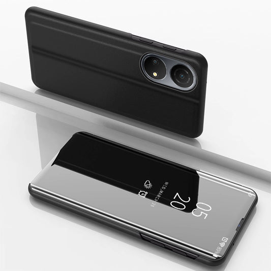 Husă Clear View tip carte pentru Honor X7 / Honor Play 30 Plus – Negru