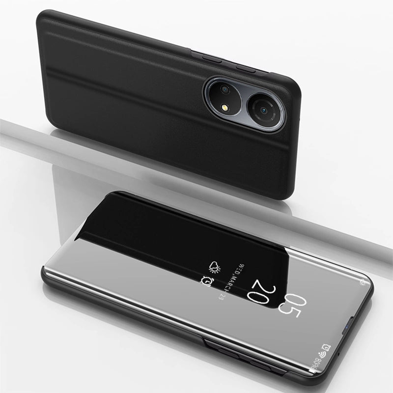 Husă Clear View tip carte pentru Honor X7 / Honor Play 30 Plus – Negru