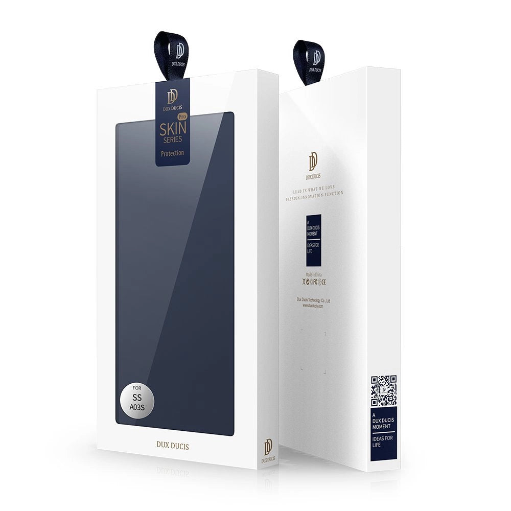 Husă tip carte Dux Ducis Skin Pro pentru Samsung Galaxy A03s – Albastru