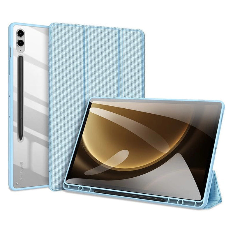 Husă Dux Ducis Toby cu stand pentru Samsung Galaxy Tab S9 FE – Albastru