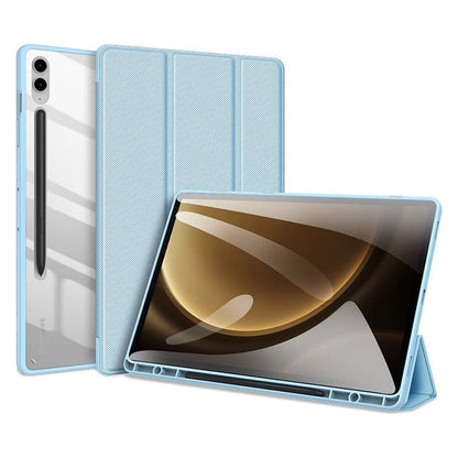 Husă Dux Ducis Toby cu stand pentru Samsung Galaxy Tab S9 FE – Albastru