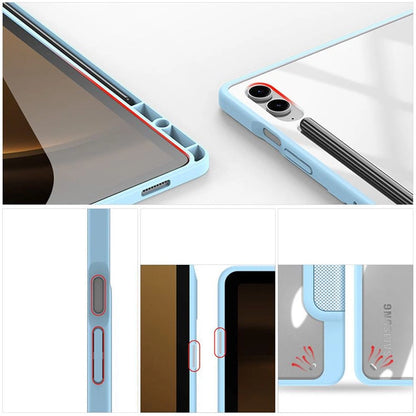 Husă Dux Ducis Toby cu stand pentru Samsung Galaxy Tab S9 FE – Albastru
