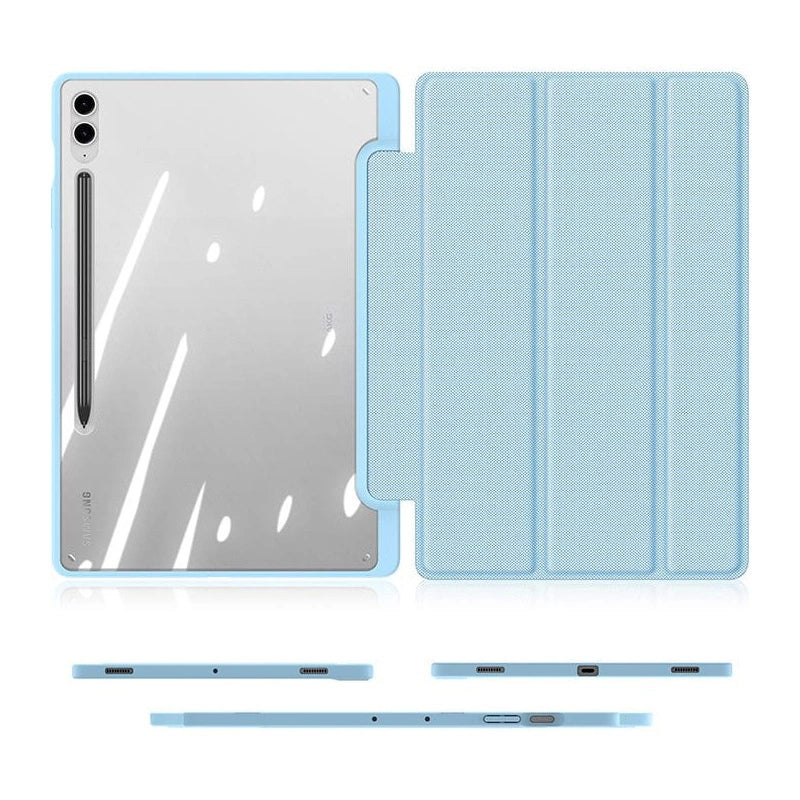 Husă Dux Ducis Toby cu stand pentru Samsung Galaxy Tab S9 FE – Albastru
