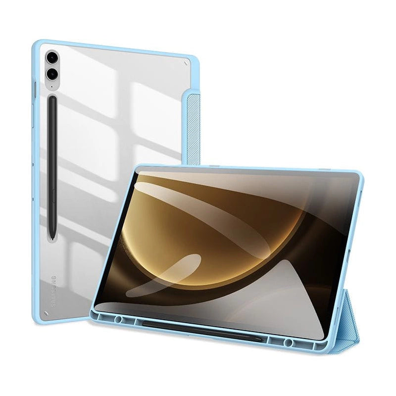 Husă Dux Ducis Toby cu stand pentru Samsung Galaxy Tab S9 FE – Albastru