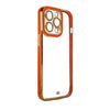 Husă Fashion cu cadru auriu pentru iPhone 13 – Roșu