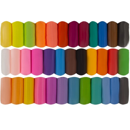SET PLASTILINĂ INTELIGENTĂ - Modelling Clay - 36 buc + 3 spatule duble pentru modelare