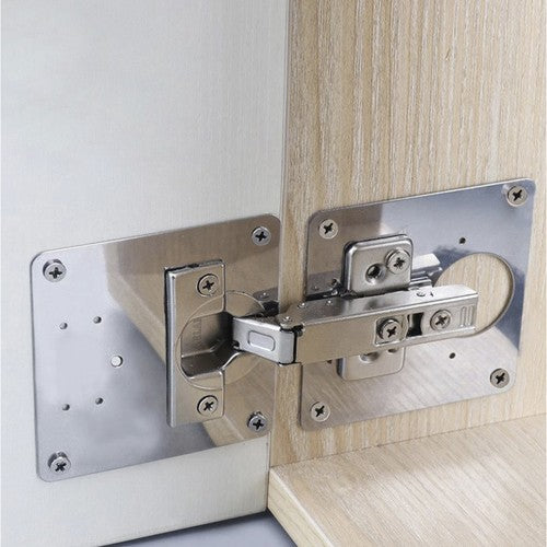 Plăci de Reparare Pentru Balamale de Mobilier - Set de 4 Bucăți