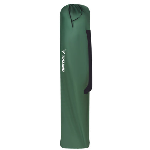 Scaun pliabil Trizand® cu spatar si cotiere pentru pescuit sau camping, cadru metalic, Poliester, Husa Inclusa, Maxim 120 kg, 80 x 44 x 80 cm, Verde