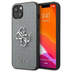 Husă Guess Saffiano 4G cu logo metalic pentru iPhone 13 Mini (5.4”) – Gri