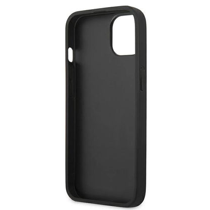 Husă Guess Saffiano 4G cu logo metalic pentru iPhone 13 Mini (5.4”) – Gri