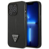 Husă Guess Saffiano Triangle Logo pentru iPhone 14 Pro Max - Negru
