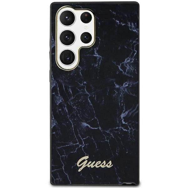 Husă Guess Hardcase Marble pentru Samsung Galaxy S23 Ultra – Negru
