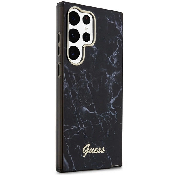 Husă Guess Hardcase Marble pentru Samsung Galaxy S23 Ultra – Negru