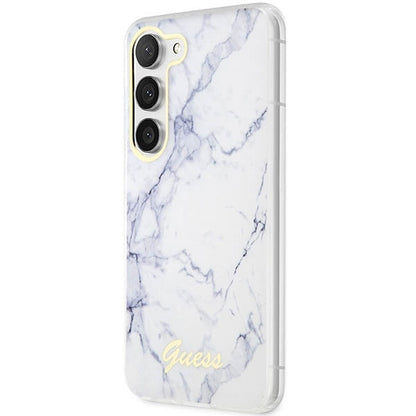 Husă Guess Hardcase Marble pentru Samsung Galaxy S23 – Alb
