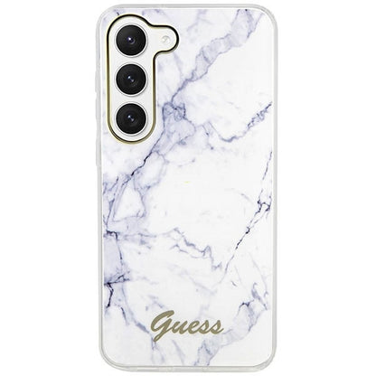 Husă Guess Hardcase Marble pentru Samsung Galaxy S23 – Alb