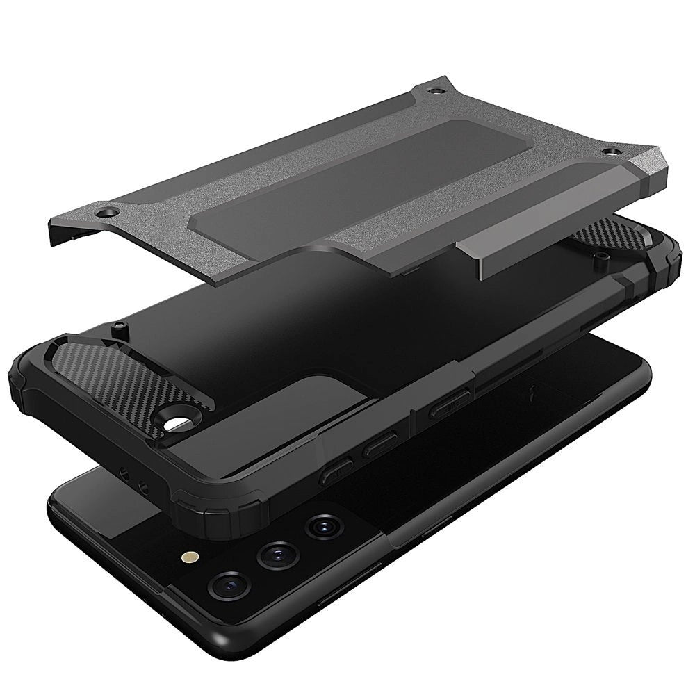 Husă protecție Hybrid Armor Tough pentru Samsung Galaxy S22 / S22 Plus – Negru