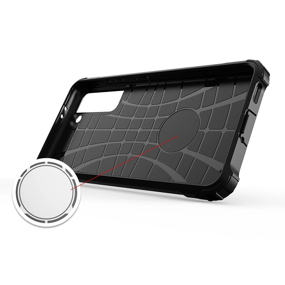 Husă protecție Hybrid Armor Tough pentru Samsung Galaxy S22 / S22 Plus – Negru
