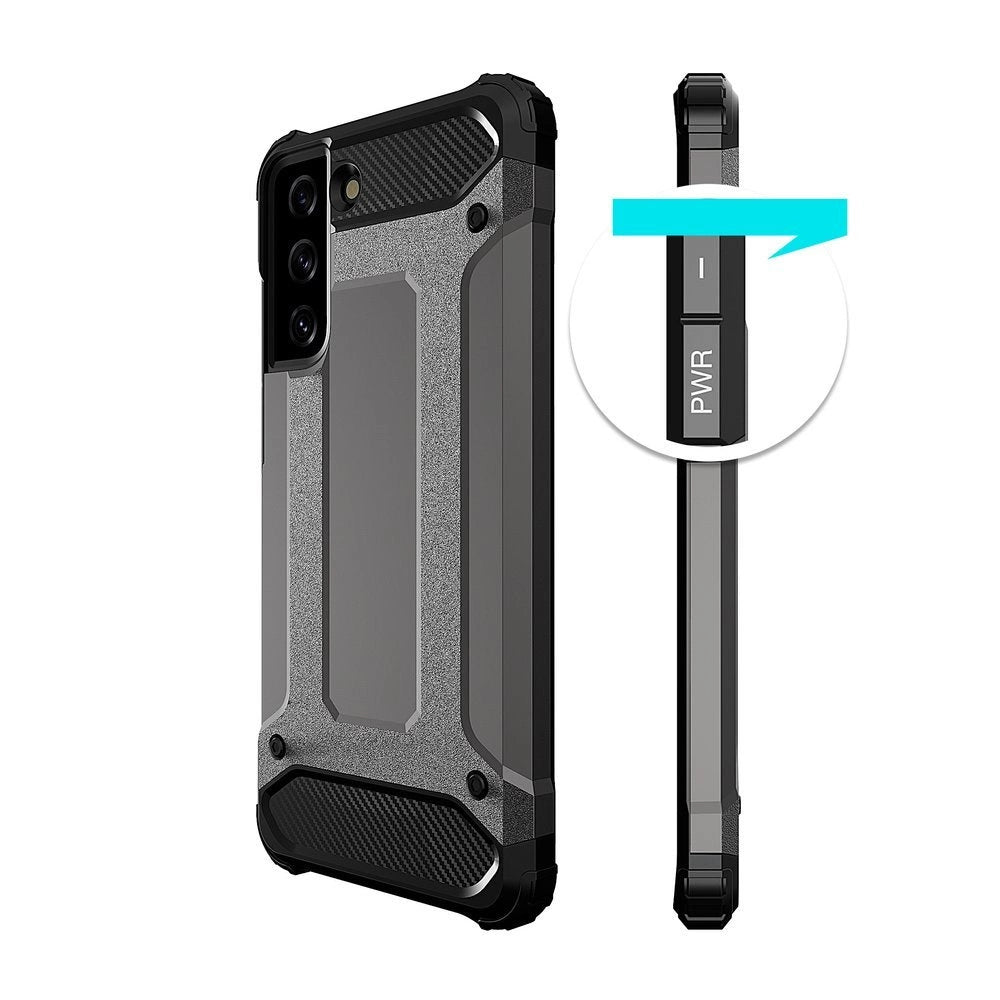 Husă protecție Hybrid Armor Tough pentru Samsung Galaxy S22 / S22 Plus – Negru
