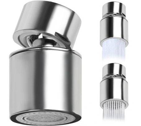Aerator pentru Robinet 360°, Cu Economisire de Apă și Putere de Curățare Crescentă