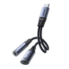 Adaptor Joyroom SY-C02 2în1 DAC – USB-C la USB-C + Jack 3.5 mm – Negru