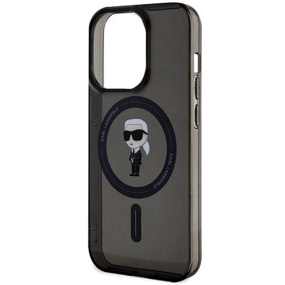 Husă Karl Lagerfeld IML Ikonik MagSafe pentru iPhone 14 Pro Max - Negru
