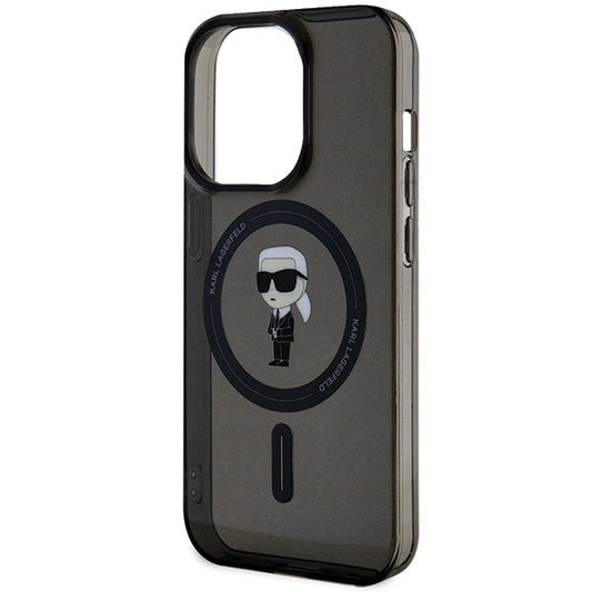 Husă Karl Lagerfeld IML Ikonik MagSafe pentru iPhone 14 Pro Max - Negru