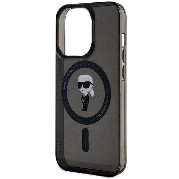Husă Karl Lagerfeld IML Ikonik MagSafe pentru iPhone 14 Pro Max - Negru