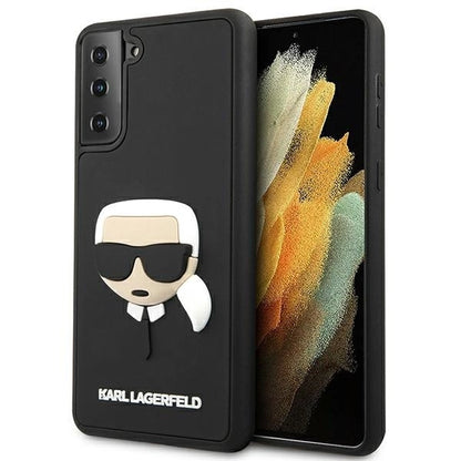 Husă Karl Lagerfeld 3D Rubber Karl’s Head pentru Samsung Galaxy S21 Plus – Negru