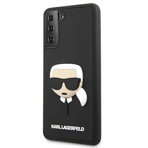Husă Karl Lagerfeld 3D Rubber Karl’s Head pentru Samsung Galaxy S21 Plus – Negru