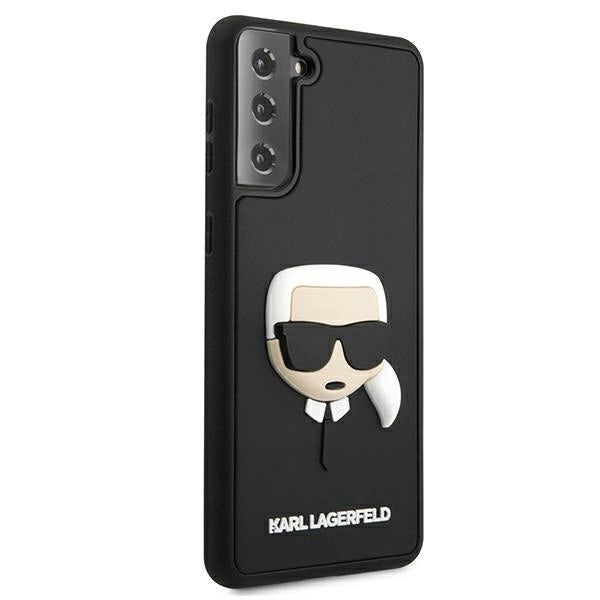 Husă Karl Lagerfeld 3D Rubber Karl’s Head pentru Samsung Galaxy S21 Plus – Negru
