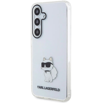 Husă Karl Lagerfeld Choupette IML pentru Samsung Galaxy S24 – Transparentă