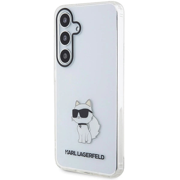 Husă Karl Lagerfeld Choupette IML pentru Samsung Galaxy S24 – Transparentă