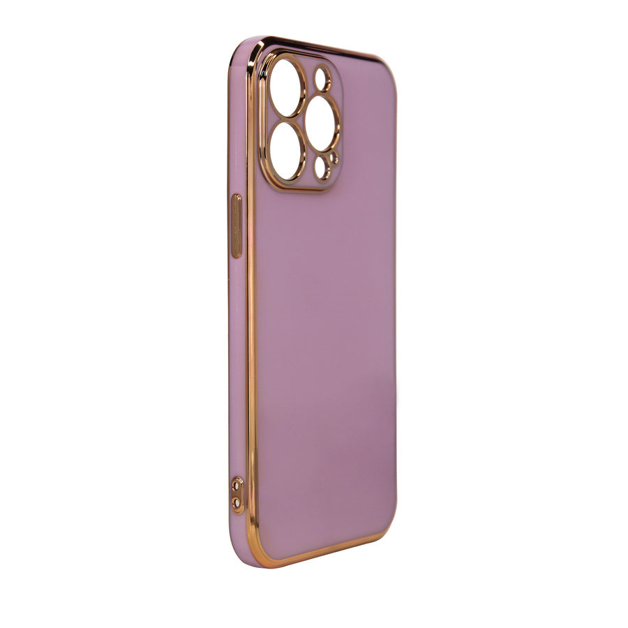 Husă Hurtel pentru iPhone 13 Pro Max – Mov / Auriu