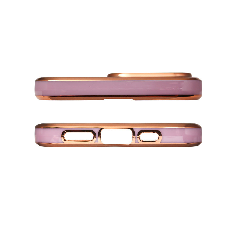 Husă Hurtel pentru iPhone 13 Pro Max – Mov / Auriu